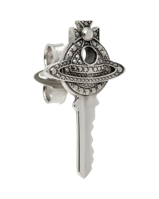 Vivienne Westwood Metallic Curzio Single Earring for men