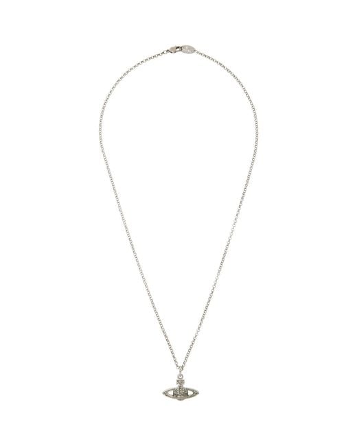 Vivienne Westwood Metallic Mini Bas Relief Orb Necklace for men