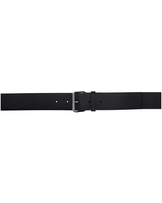 black skinny belt