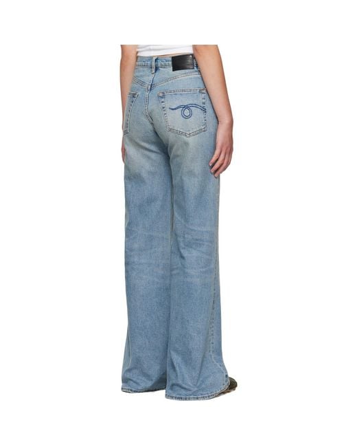 R13 Blue Straight Jeans