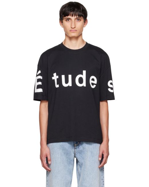 Etudes Studio Black Études Spirit T-shirt for men