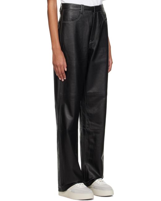 Axel Arigato Black Spencer Leather Pants