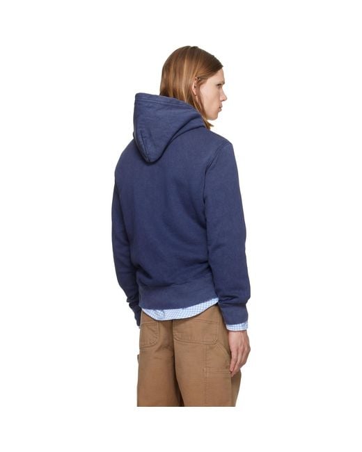 Polo Ralph Lauren Blue 'The Ralph Logo' Hoodie for men