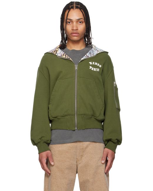 メンズ KENZO カーキ Verdyエディション Paris リバーシブル フーディ Green