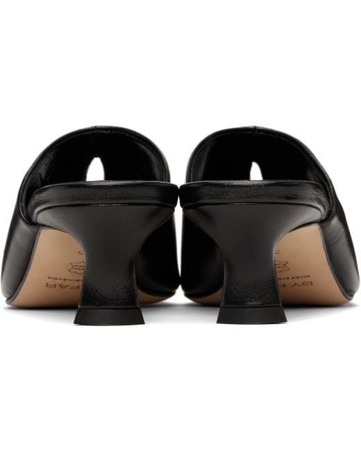 By Far Black Luciana Mules