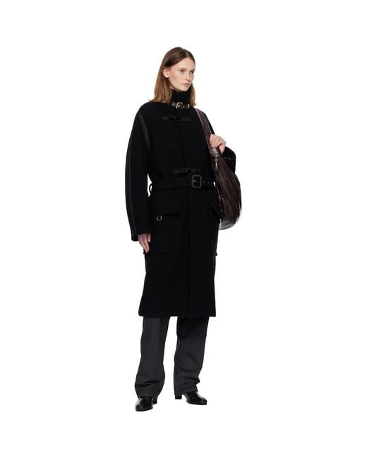 Lemaire Black Duffle Coat