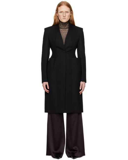 Manteau cintré noir Givenchy en coloris Black