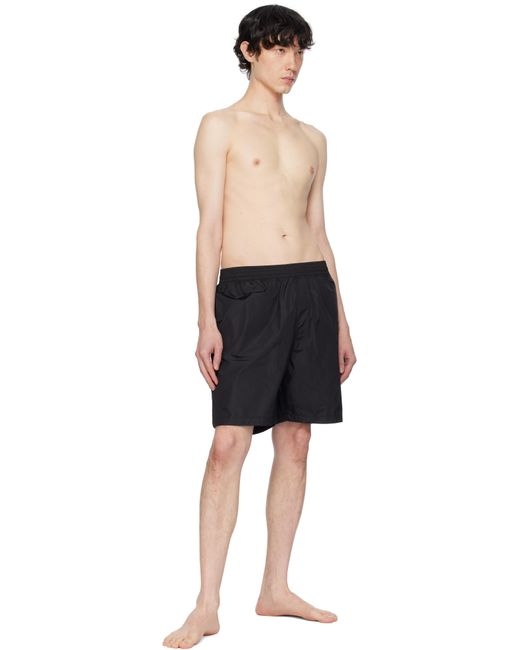 Off-White c/o Virgil Abloh Black Off- Diag Outline Surfer Swim Shorts for men