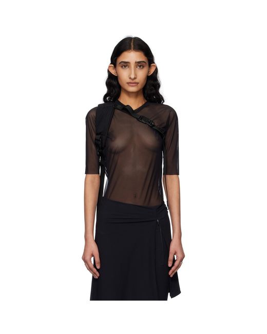 JOHANNA Paris Black Mesh T-Shirt