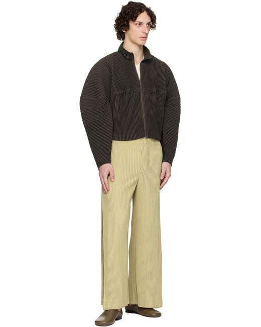 Homme Plissé Issey Miyake Kinetic Sculpture Jacket in Black for