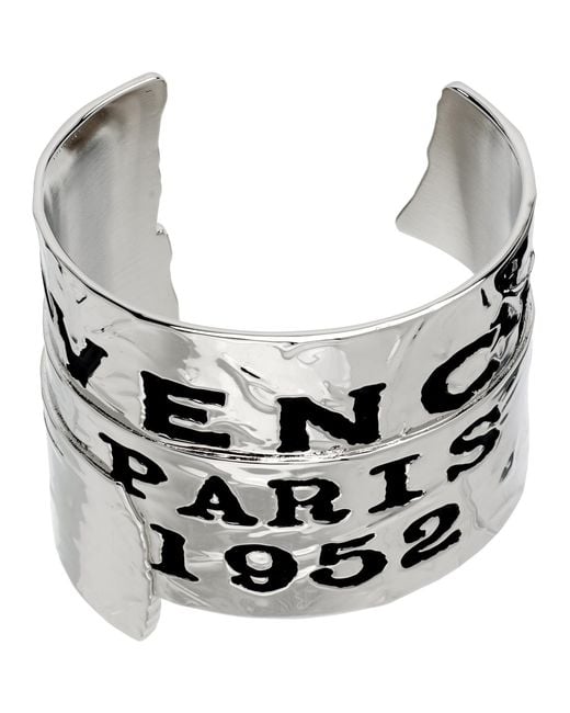 Givenchy Metallic Tape' Cuff Bracelet