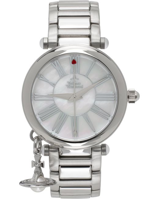 Vivienne Westwood Gray Mother Orb Watch for men