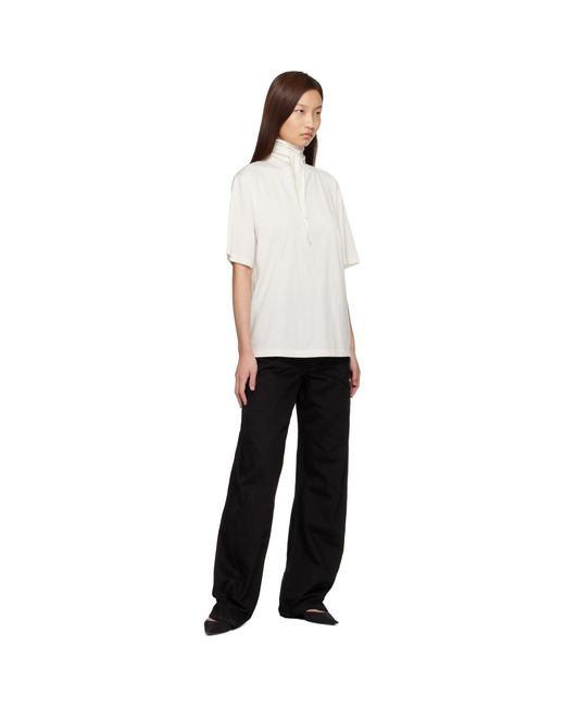 Lemaire White Off- Foulard T-Shirt