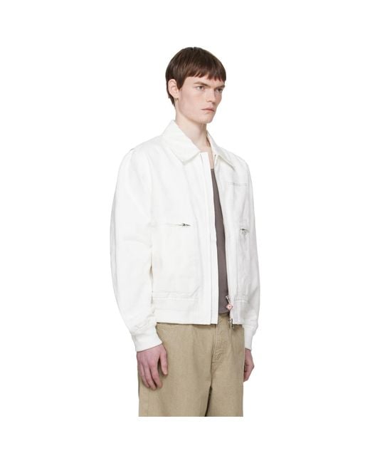 Casablanca White Monogram Jacket for men