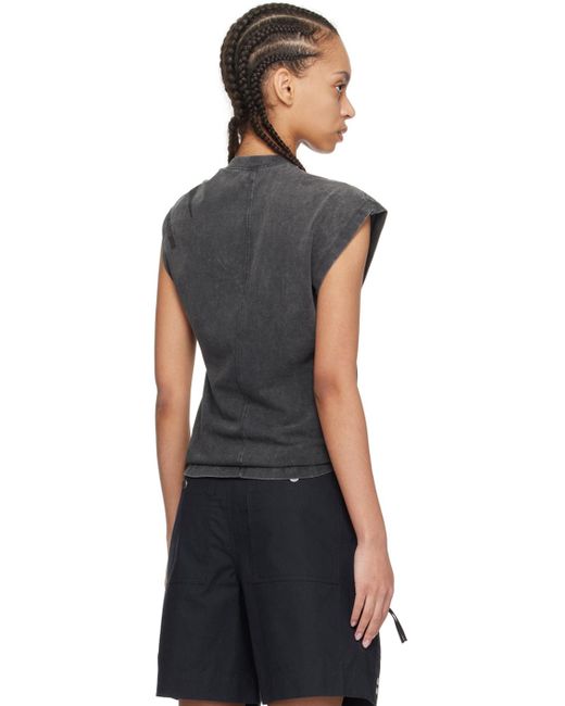 T-shirt nayda gris Isabel Marant en coloris Black