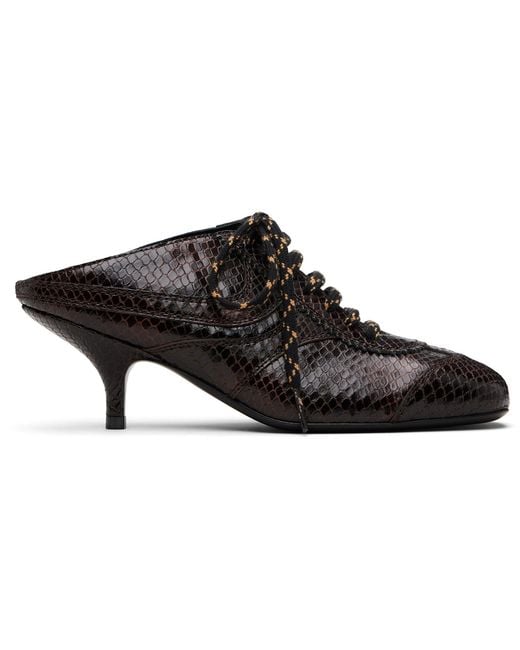 Dries Van Noten Black Sneaker Mule Heels