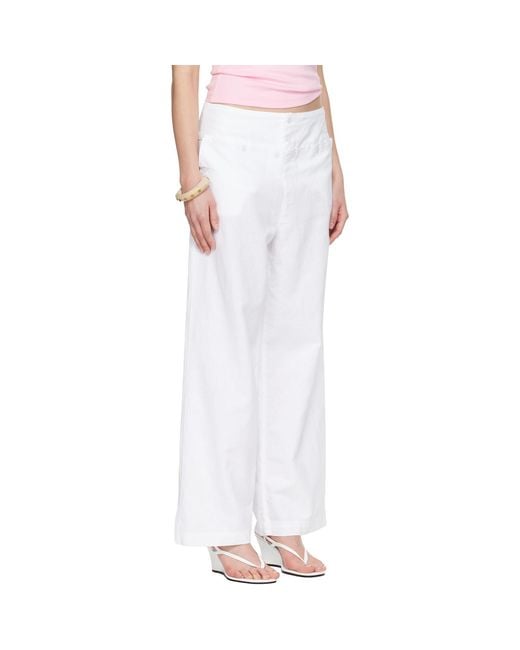 GIMAGUAS White Anna Trousers
