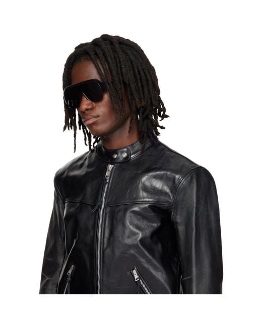 Gucci Gray Shield Sunglasses for men