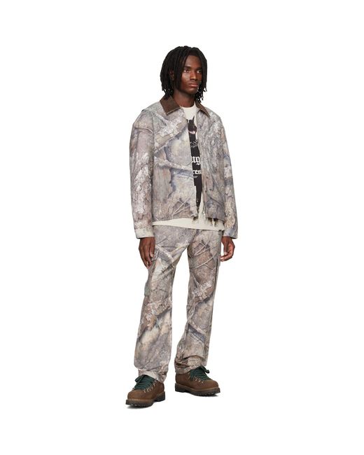Represent Multicolor Khaki Realtree Cargo Pants for men