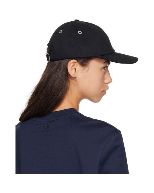 AMI Blue Cotton Ami De Coeur Cap