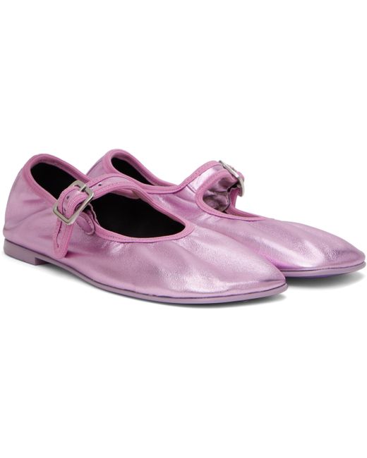 Ballerines De Style Charles Ix Roses À Col Élastique Sandy Liang en coloris Black