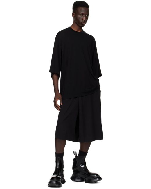 Julius Black Asymmetric Trousers for men