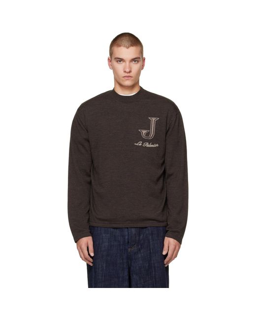 Pull Herisson Brun Jacquemus pour homme en coloris Black