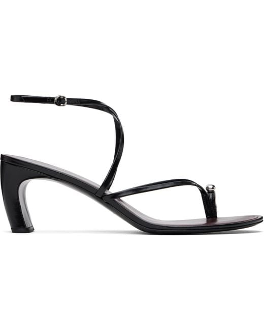 Tory Burch ブラック Pierced ストラッピー ヒールサンダル Black
