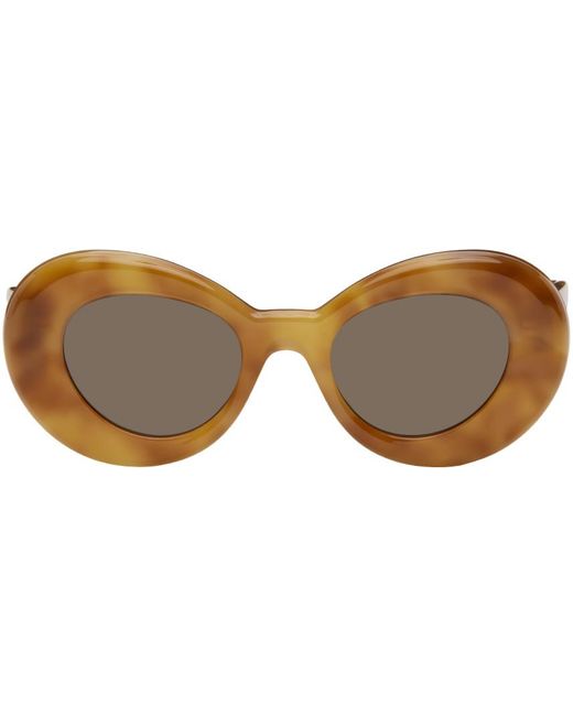 Loewe Black Tortoiseshell Wing Sunglasses