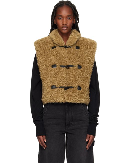 Isabel Marant Black Tan Alisa Vest