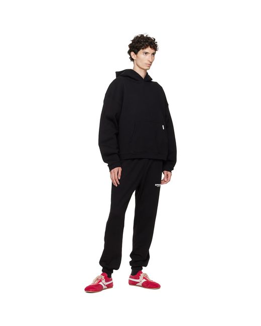 Represent Black Initial Boxy Hoodie for men