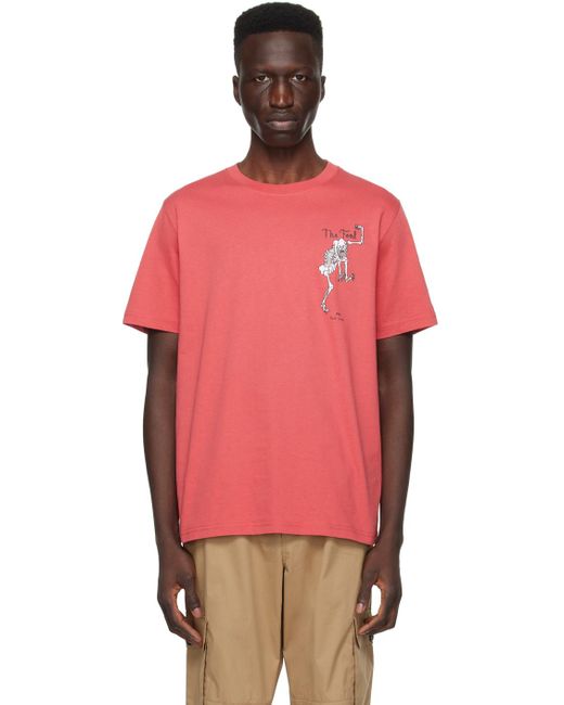 Paul Smith Red 'the Fool' T-shirt for men