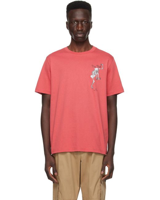 PS by Paul Smith Red 'the Fool' T-shirt for men