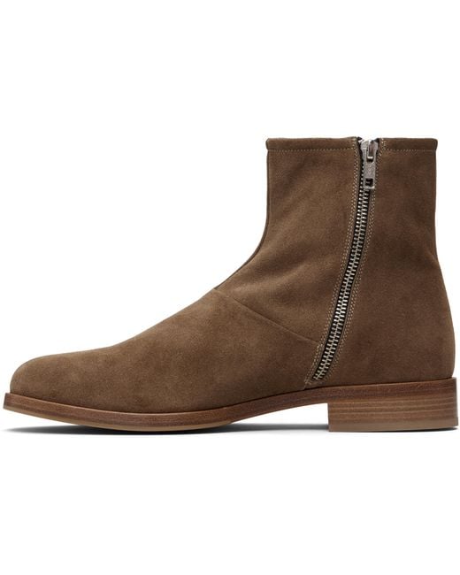 Bottes Brun Clair En Suède À Glissière Common Projects pour homme en coloris Brown