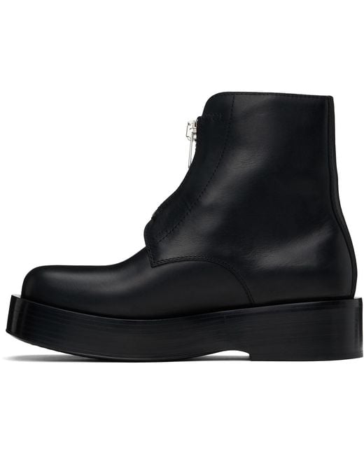 Bottega Veneta Black Torino Ankle Boots for men