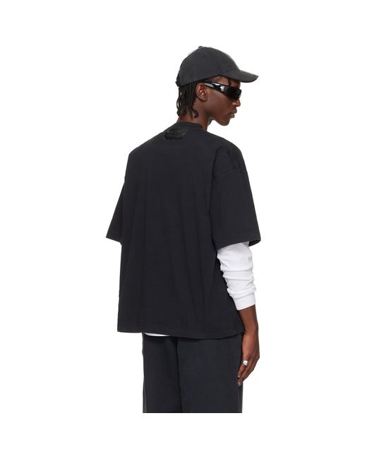 Vetements Black Taped Logo T-Shirt for men