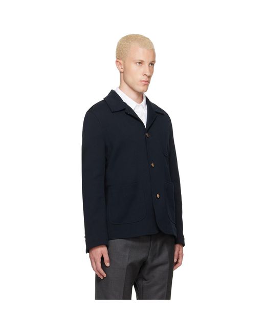 Thom Browne Blue Car Jacket for men