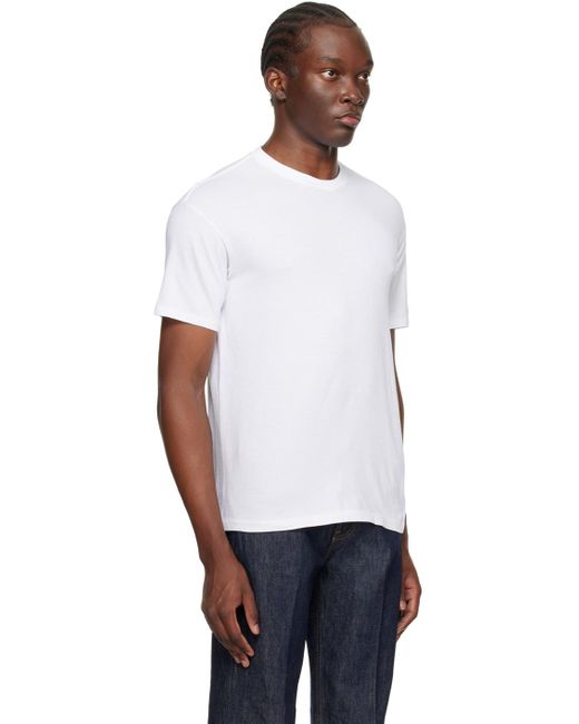 メンズ Auralee ホワイト シームレス Tシャツ White