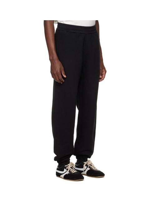 Jil Sander Black Cotton Sweatpants for men