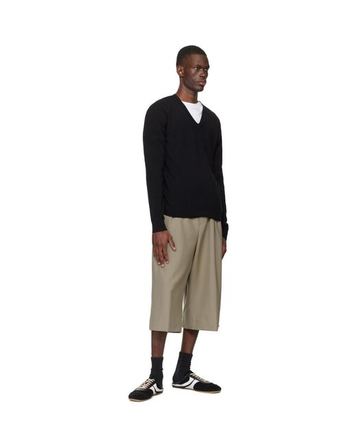 Dries Van Noten Black Suede Sneaker Mule Loafers for men