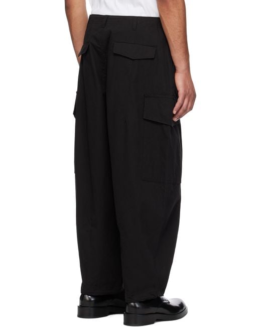 Comme des Garçons Black Cotton Compact Weather Cargo Pants for men