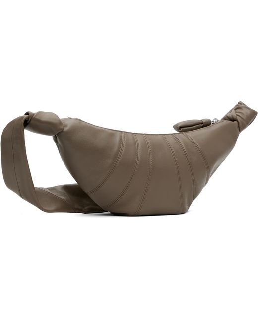 Lemaire Black Khaki Small Croissant Bag for men