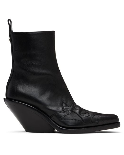 Ann Demeulemeester Black Heimo Ankle Boots