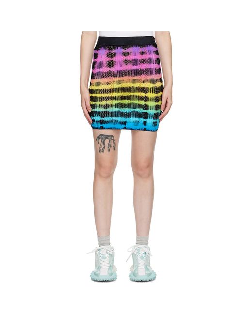 AGR Black Tie-Dye Miniskirt