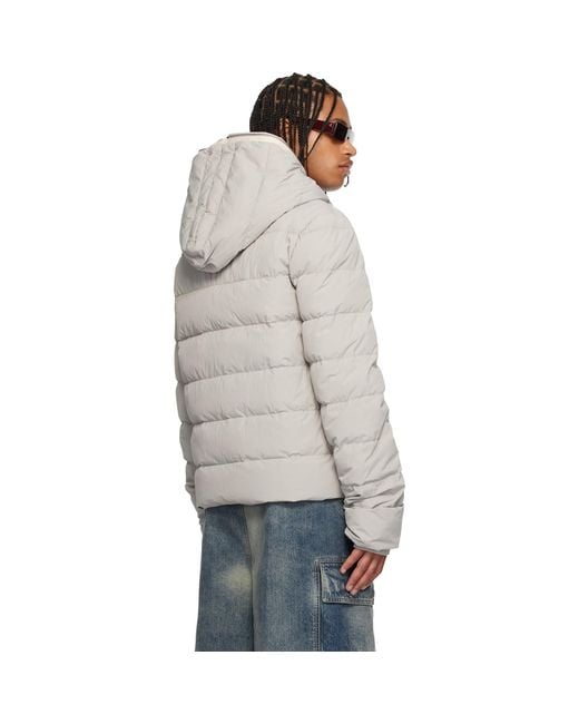 Rick Owens Multicolor Off- Concordians Quilted Down Jacket for men