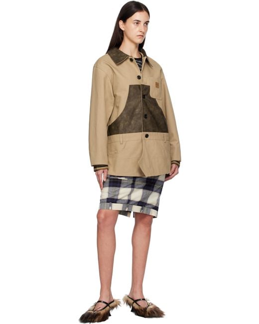 ANDERSSON BELL Natural Carpenter Shorts Inserted Coat