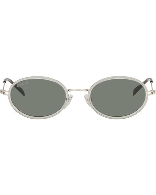 Gucci Black Gg Logo Tiny Sunglasses for men