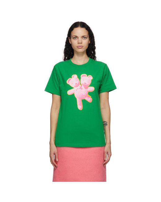 Marc Jacobs Green Heaven By Double-headed Teddy T-shirt