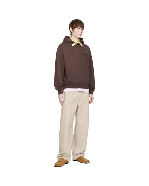 Jacquemus Brown 'Le Gros Grain' Hoodie for men