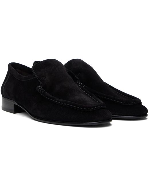 The Row Black New Soft Loafers